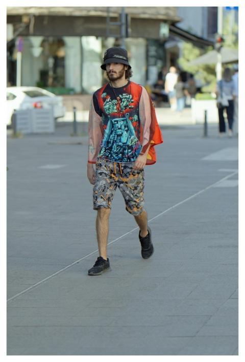 Man Walk Outdoors Beard