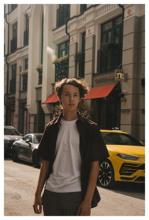 Young Man Street Portrait Street Photo Nature