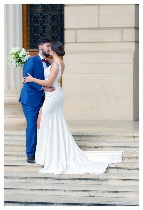 Bride Beautiful Flowers Groom Woman