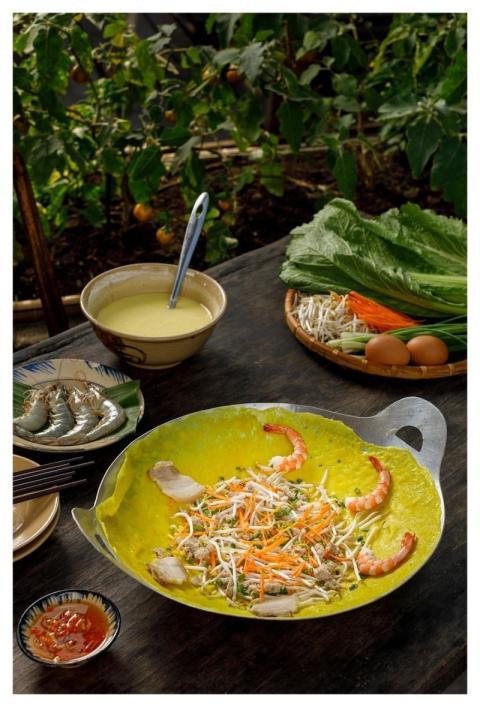 Meal Food Banh Xeo Vietnamese Food
