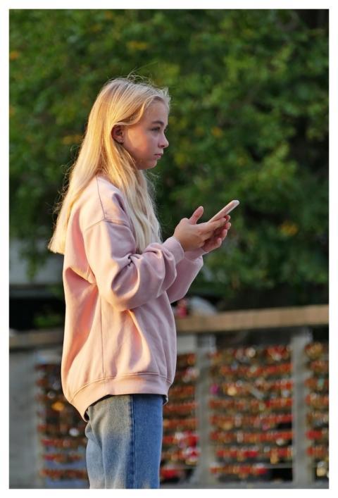 Girl Woman Hair Smartphone