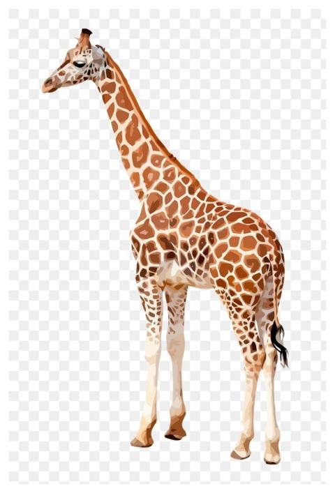 Giraffe animal png sticker illustration