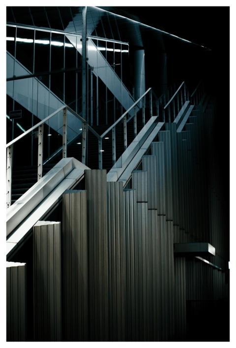 Staircase Phone Wallpaper Dark Architecture