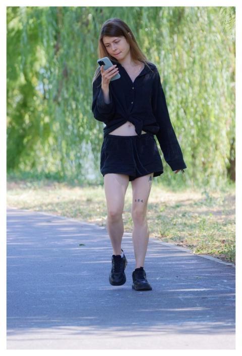 Girl Teenager Casual Walking