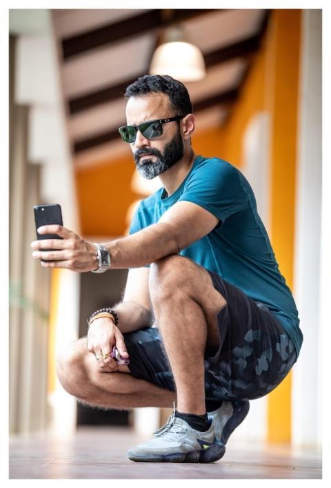 Man Alone Pose Health