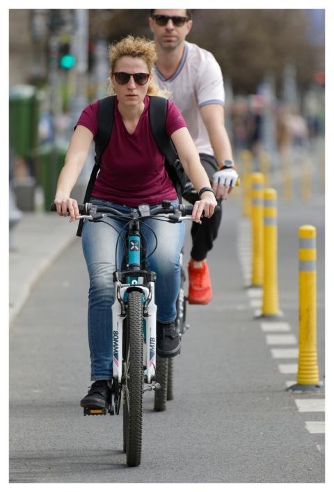 Bicyclists People Young Sunglasses