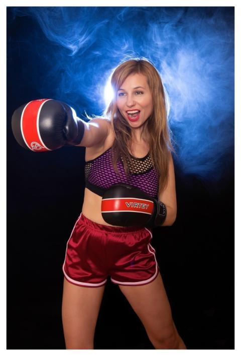 Woman Sports Boxing Slender