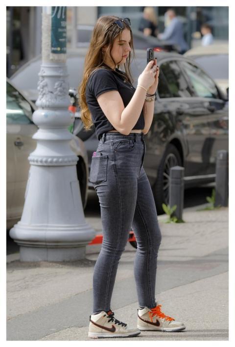 Girl Young Casual Standing