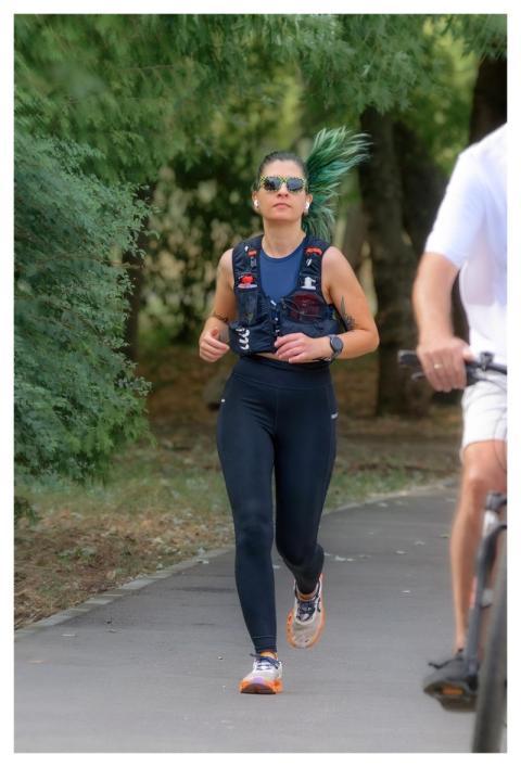 Woman Jogger Park Running