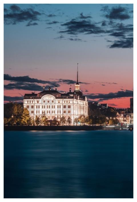 Twilight Bridge Fortress River