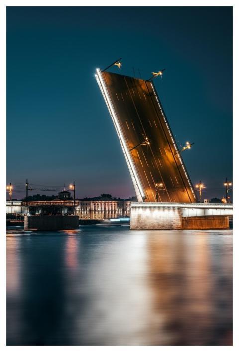 Twilight Bridge Fortress River