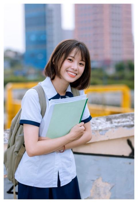 Girl Student Smile Happy
