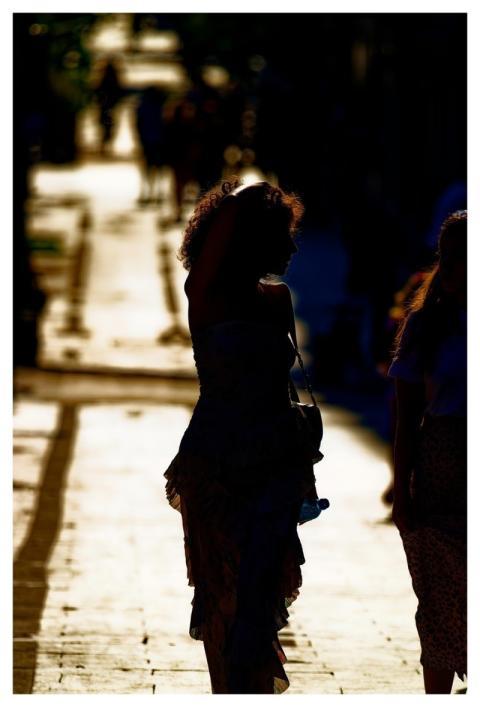 Silhouette People Outdoors Woman