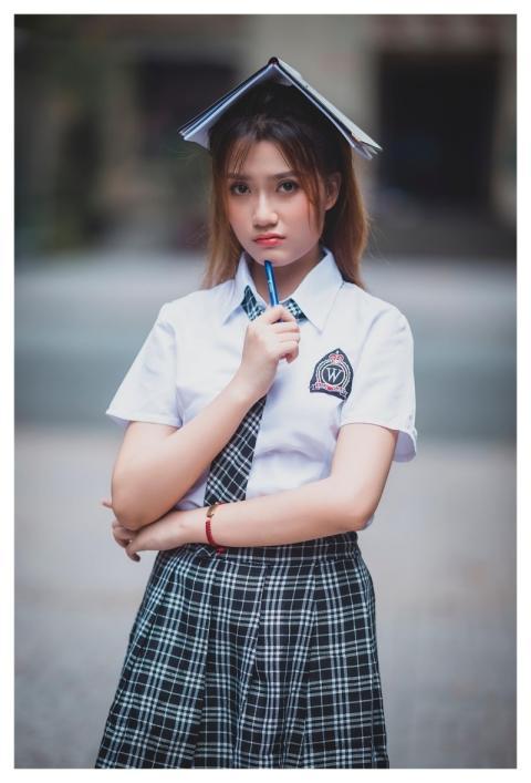 Fashion School Uniform Girl Notebook