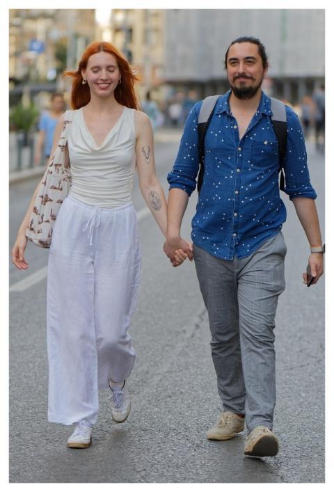 People Couple Love Walk