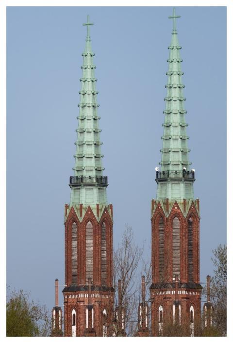 Steeple Church Architecture Far Away