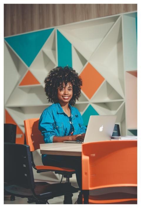 Student Classroom Girl Afro
