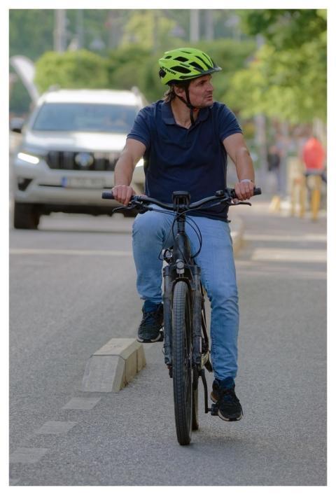 Man Bicyclist Bike Cycling