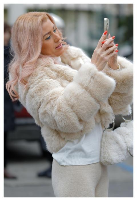 Woman Young Coat Fur