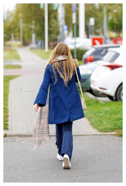 Woman Long Hair Blond Bag