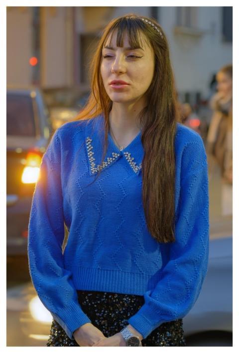 Woman Casual Posing Outdoors