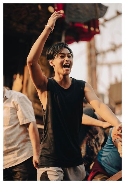 Summer Nature Men People