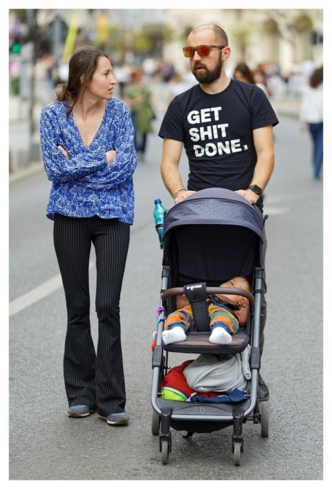 Family Stroll Outdoors People