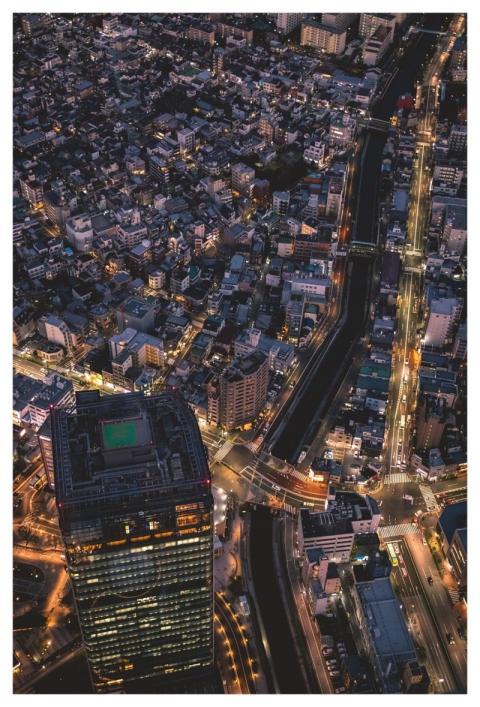 Skyline Tokyo Night Big City