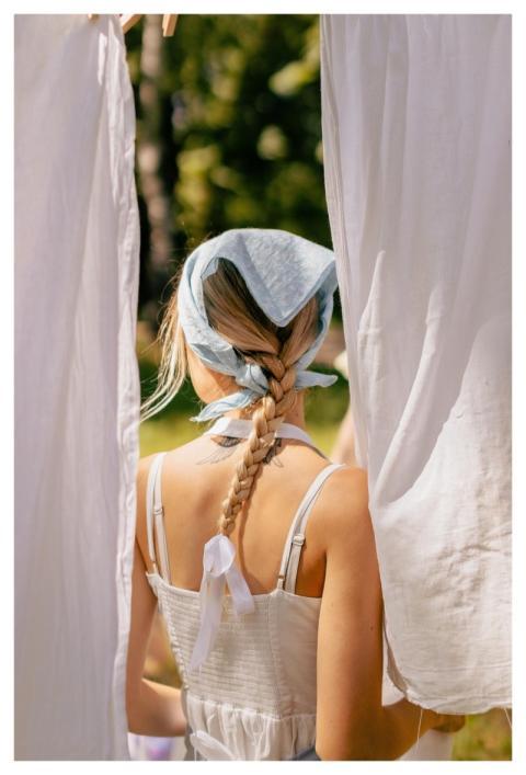 Woman Braid Nature Village