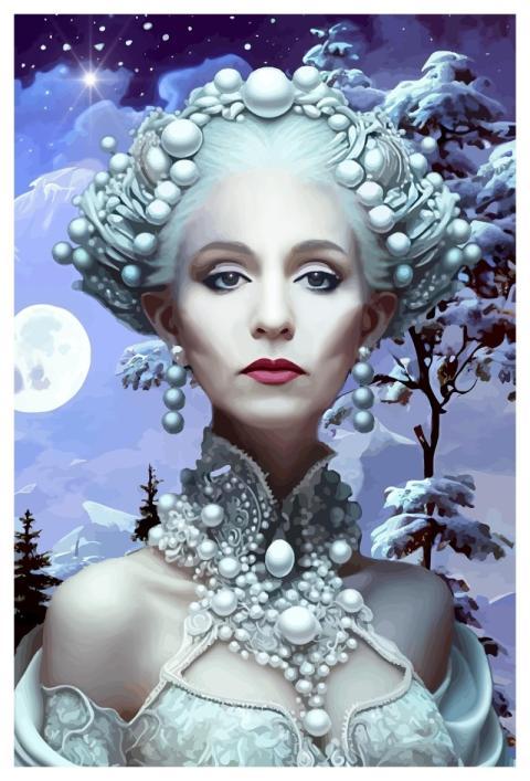 Woman Queen Ice Queen Crown