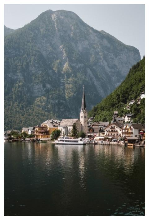 Austria Mountain Village Water Church