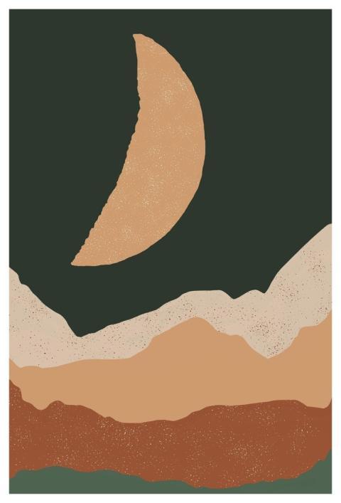 Desert Wall Art Minimalist Poster Minimalist