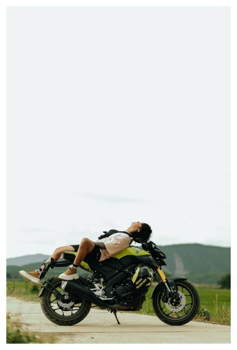 Man Motorbike Motorcycle Sport