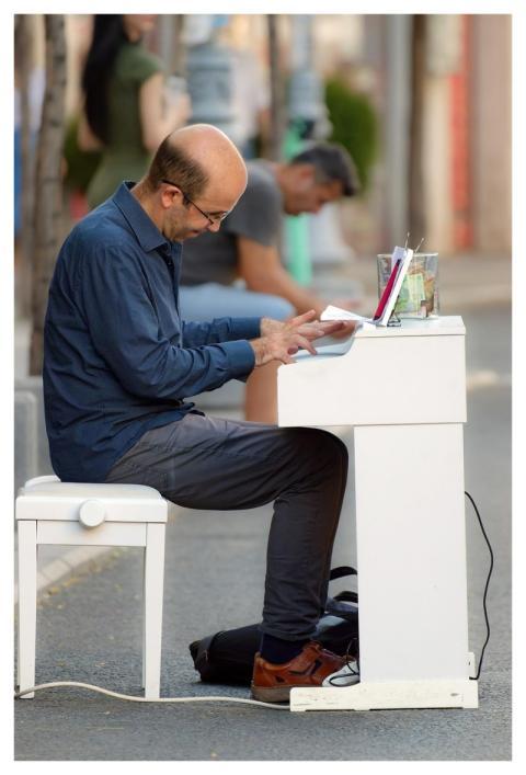 Pianist Piano Playing Street