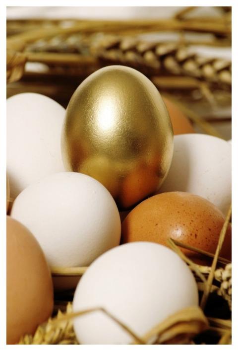 Egg Easter Golden Gold