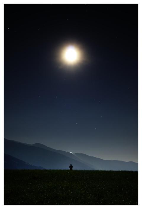 Night Stars Moon Human