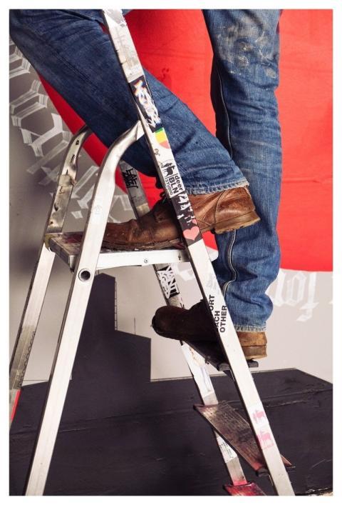 Stepladder Man Cowboy Jeans