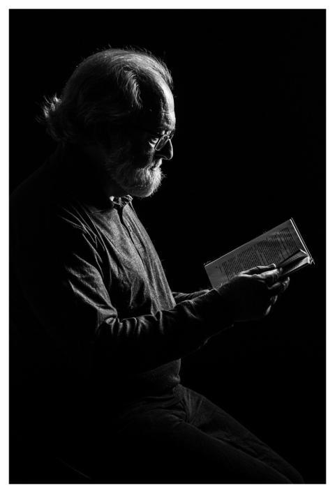 Man Reading Education Portrait