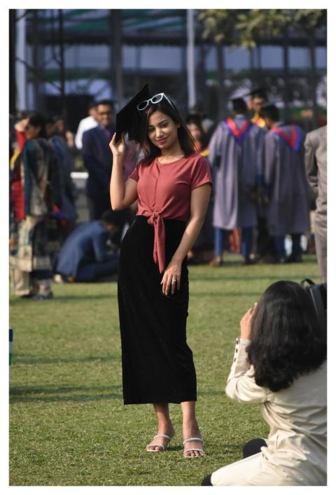 Woman Model Graduate Student