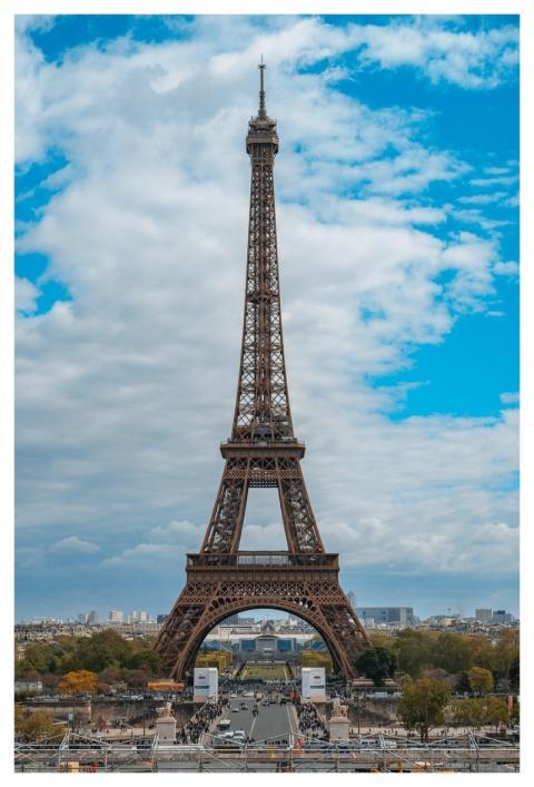 Eiffel Tower Skyline French Landmark Iconic Struct