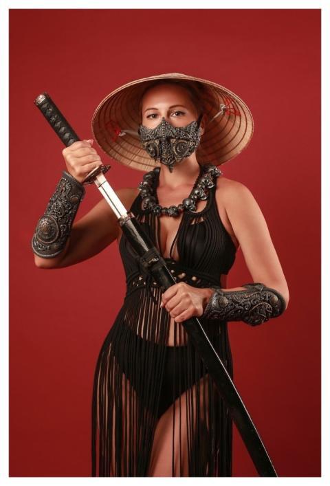 Woman Samurai Ninja Cosplay