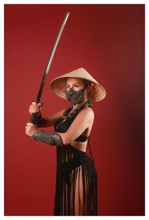 Woman Samurai Ninja Cosplay