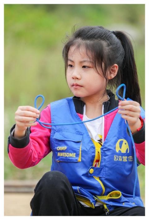 Girl Rope Knot Child