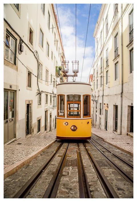 Lisbon Tram Portugal Means Of Transport