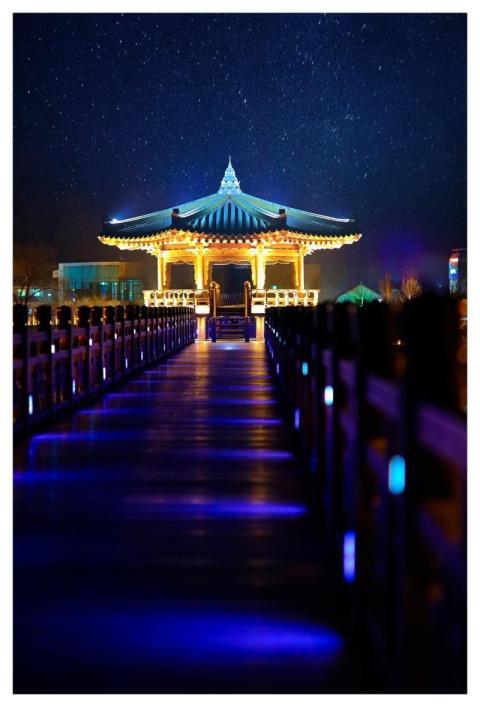 Wolyeong Bridge Night Evening South Korea