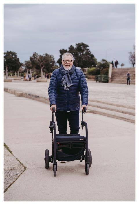 Man Rollator Walker Support