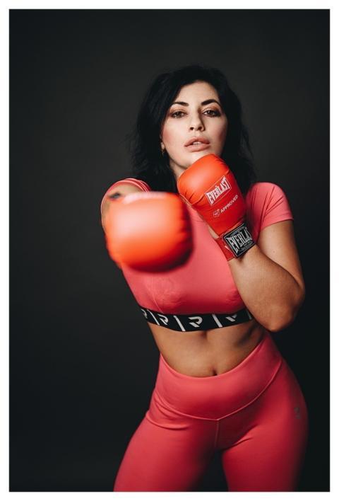Woman Fitness Pose Boxing