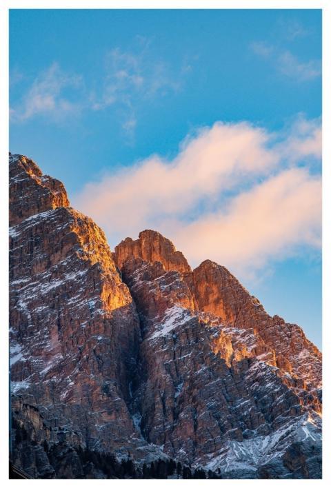 Cortina D'ampezzo Italy Mountains Snow