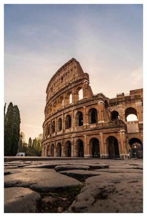 Italy Rome Colosseum Sunset