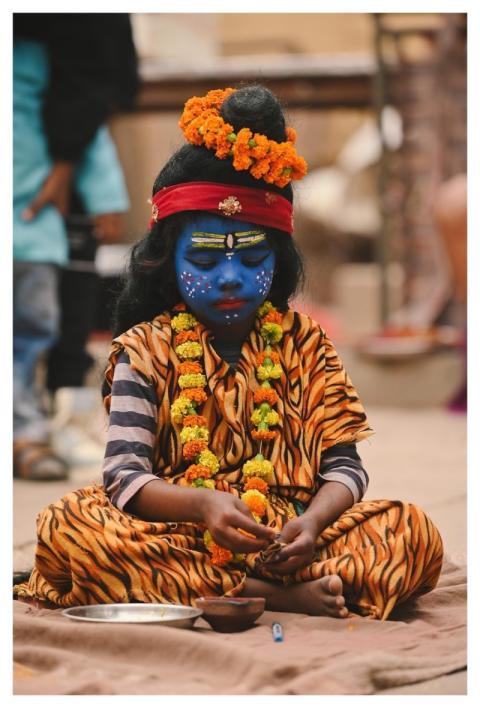 Kid Varanasi God Culture